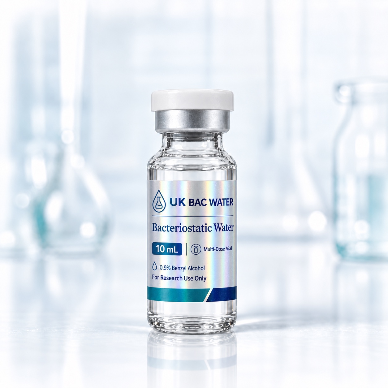UK BAC WATER sterile bacteriostatic water 10 mL multi-dose vial
